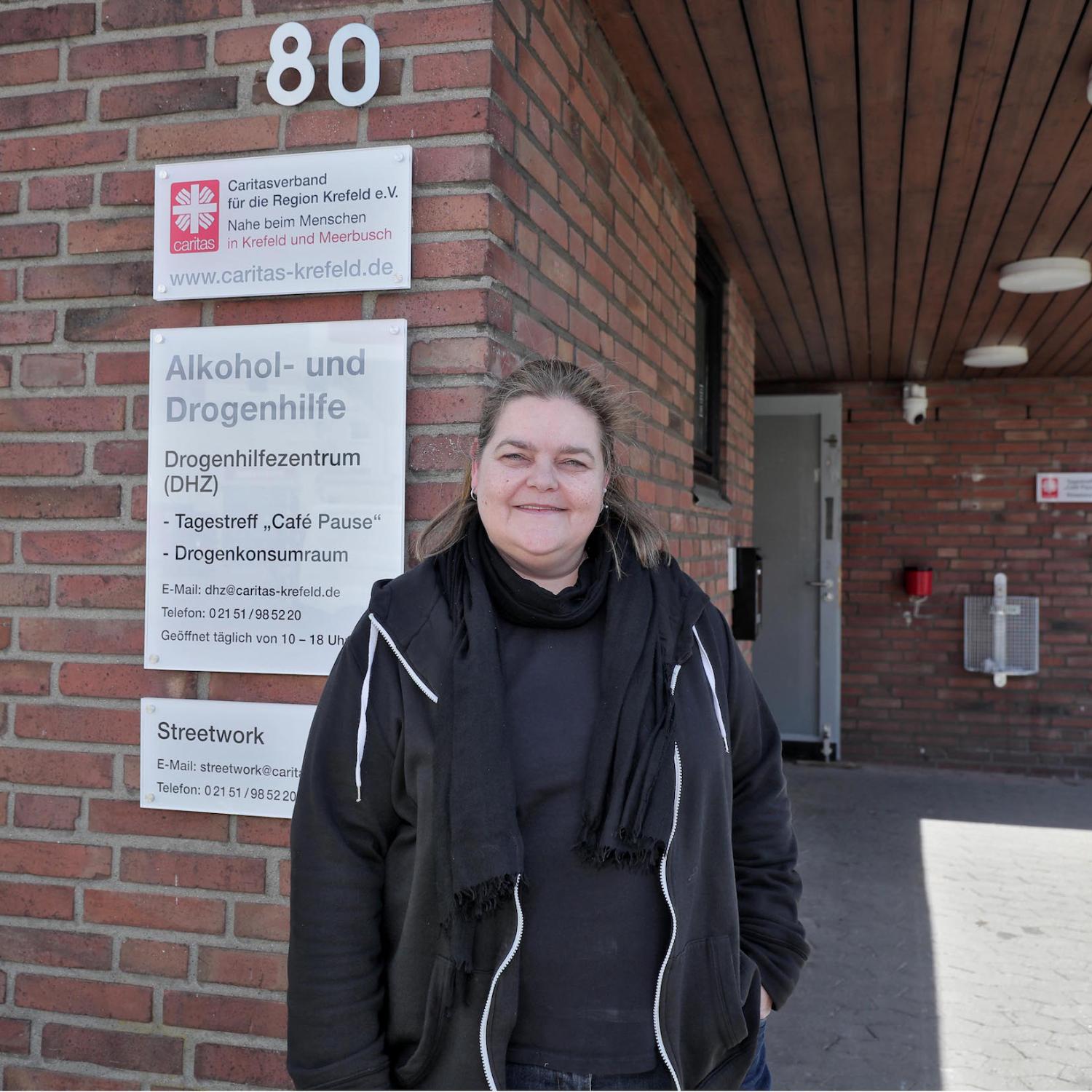 „Wir sind auf einem guten Weg“, sagt Jasmin Sprünken, Leiterin des Drogenhilfezentrums in der Schwertstraße.