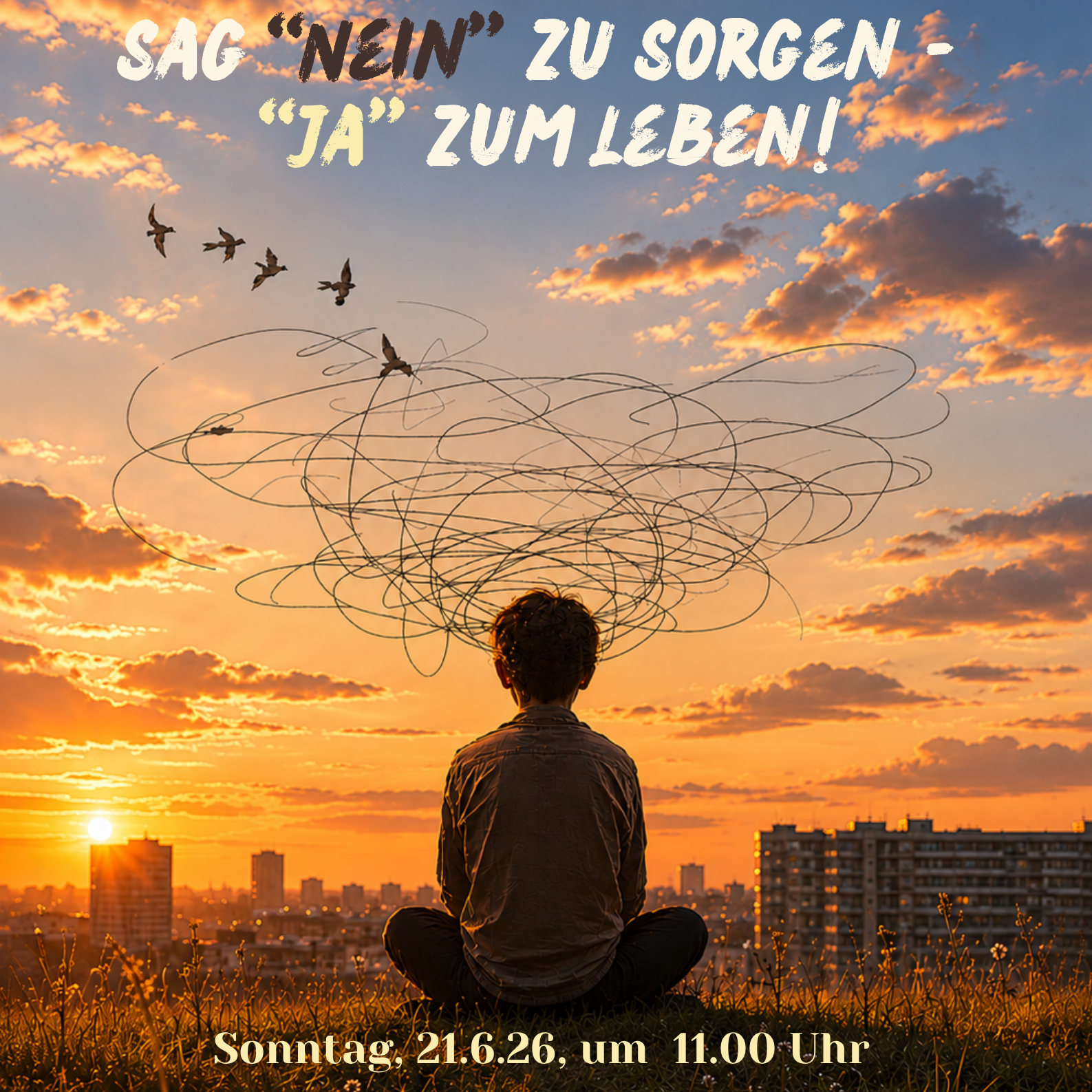 Sag 'Nein' zu Sorgen 'Ja' zum Leben!