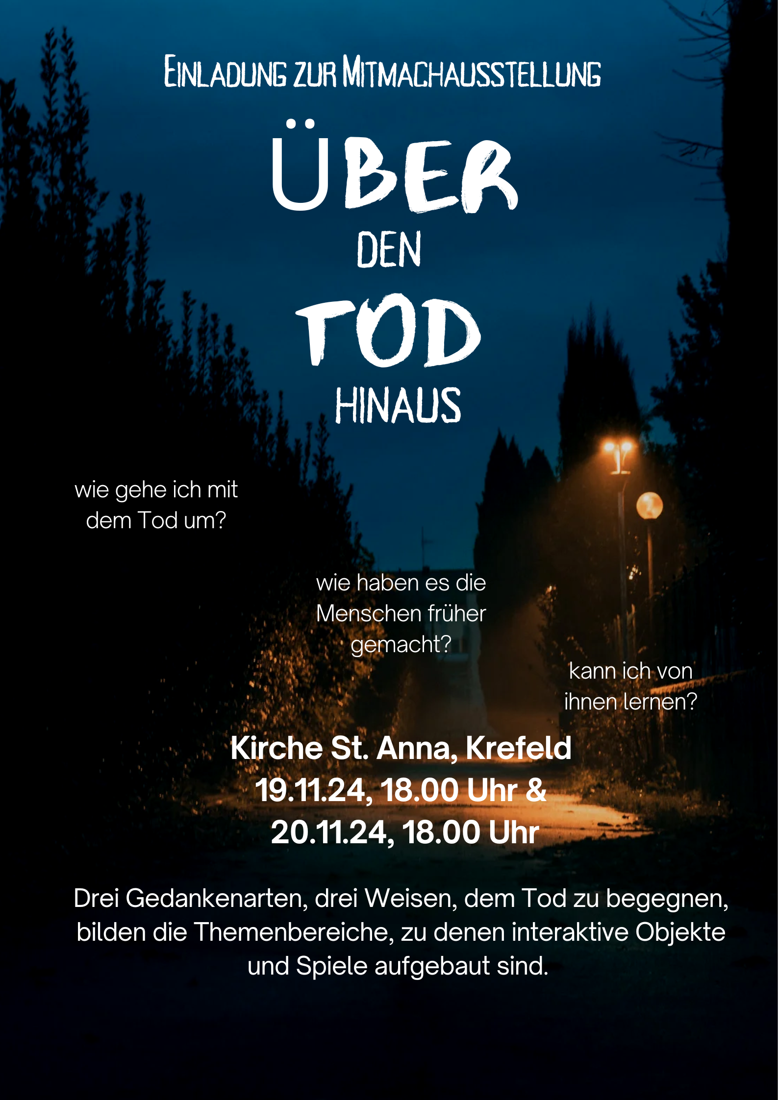 Mitmachausstellung 'Über den Tod (hinaus)'