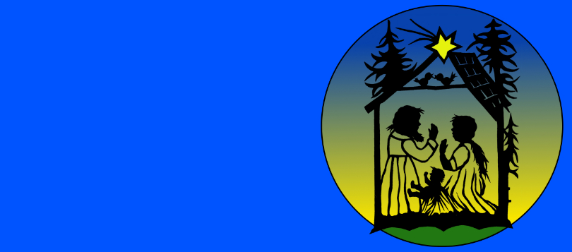 Scherneschnitt mit Maria, Josef und dem Kind in einer Hütte (c) Birgit Hellmanns Scherneschnitt mit Maria, Josef und dem Kind in einer Hütte