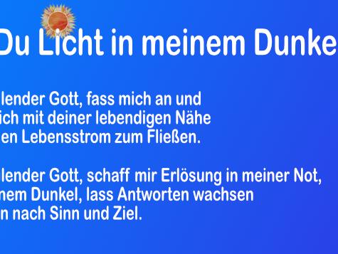 Texte auf blauem Hintergrund