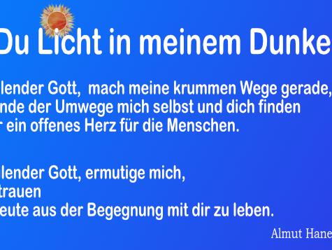 Texte auf blauem Hintergrund