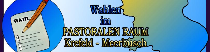 Kreisbildmit Stift und Zettel, daneben der Titel, rechts der Umriss des Pastoralen Raumes