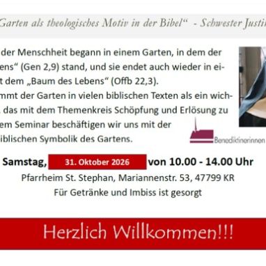 Einladung zum theologischen Vortrag