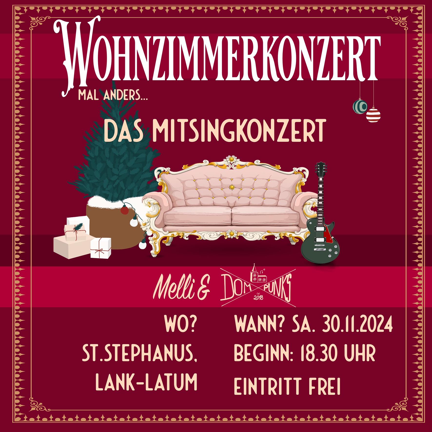 Plakat Wohnzimmerkonzert 2024-11-30