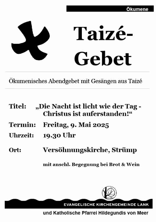 Taizé Gebet 09.05.25