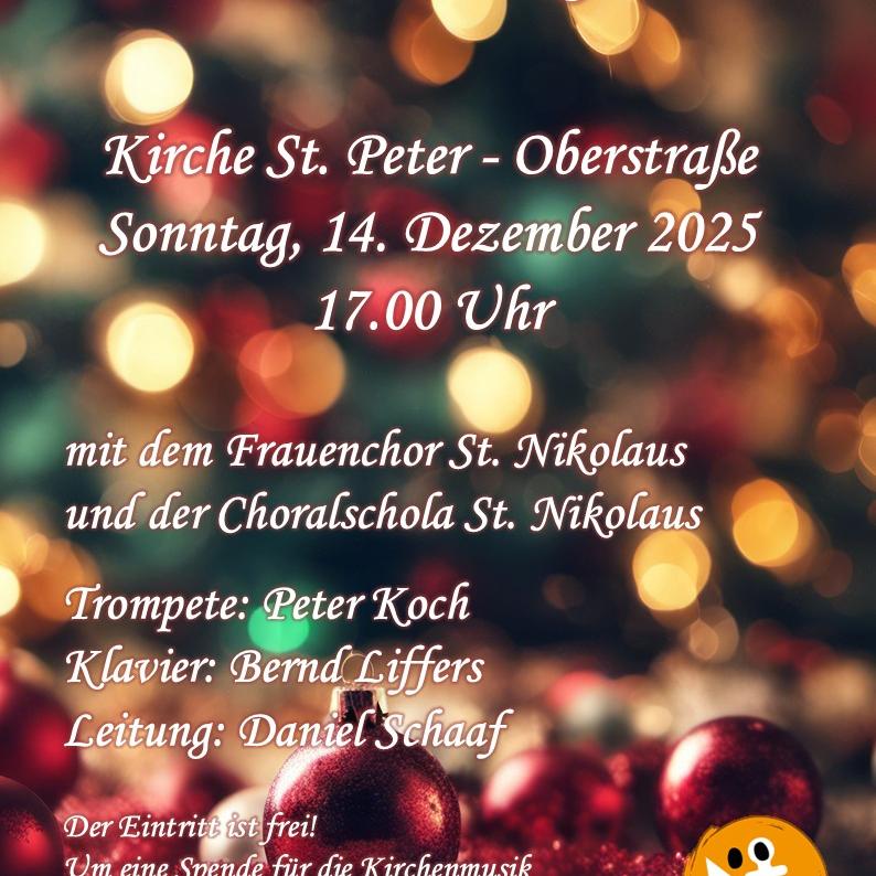 Weihnachtskonzert St. Peter 2025