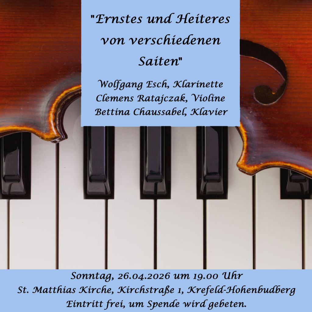 Konzert St. Matthias 26.4.2026 19.00 Uhr