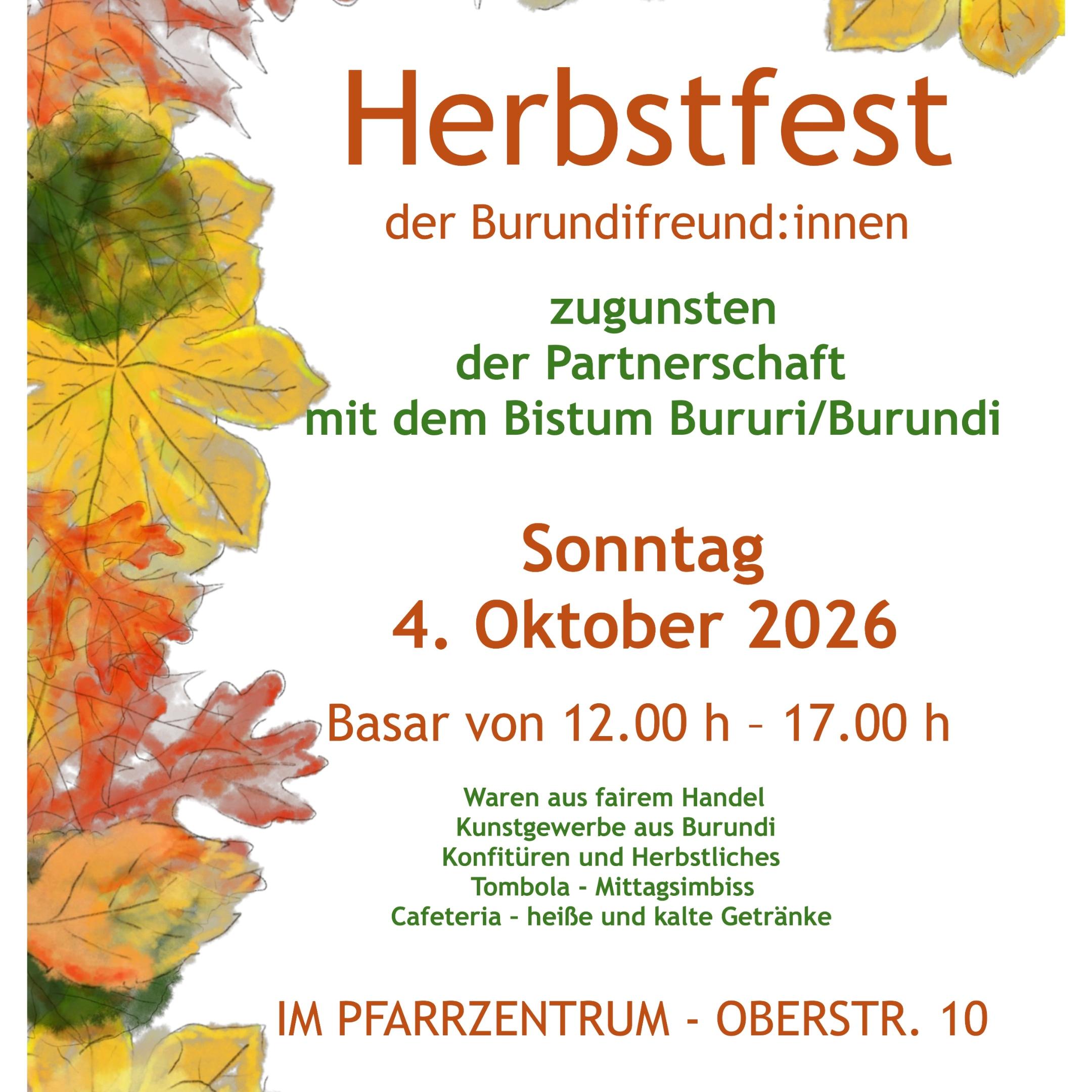 Plakat Herbstfest