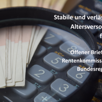 Offener Brief an die Rentenkommission der Bundesregierung